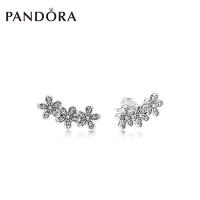 ต่างหู Pandoraˉ dazzling daisy bouquet 925 silver earrings 290744CZ personality fashion floral jewelry Stud earrings Drop earrings women jewellery Pandoraˉ charm