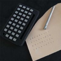 [RSX1_MY] Leather Stamp Alphabet Metal Embossing Set Stamp Craft Tool