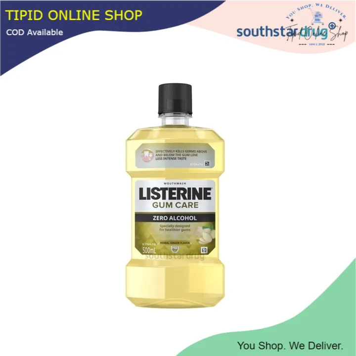 Listerine Gum Care Zero Alcohol 500 ml Mouthwash Lazada PH