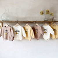 Spring Autumn New Baby Fashion Letter Print Cartoon Casual Bodysuit Infant Long Sleeve Jumpsuit Cotton Baby Boy Girl Clothes