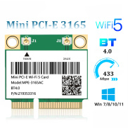 Thẻ Wifi PCI-E Mini Bluetooth 433 4.0 Mbps MPE