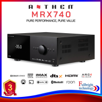 Anthem MRX 740 8K 7.2-channel home theater receiver with Dolby Atmos, Wi-Fi, Bluetooth, and Ap ple AirPlay Warranty 3 years