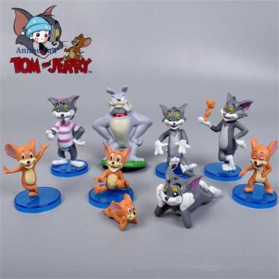 ANIME FAN รุ่น Q น่ารักค่ะ ตกแต่งตุ๊กตา ของเล่นตุ๊กตา เพชรประดับ ของเล่นตัวเลข แมวและเมาส์ เครื่องประดับตุ๊กตา โมเดลหุ่น Tom and Jerry แอ็คชั่นฟิกเกอร์