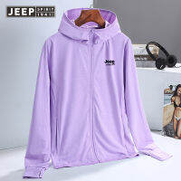 JEEP SPIRIT 2023 แฟชั่นเสื้อผ้ากันแดดสไตล์ใหม่ Thin Coat Summer Outdoor Skin Wear แจ็คเก็ตกันน้ำ UVTH