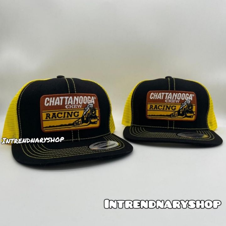 หมวก-หมวกตาข่าย-หมวกวินเทจ-chattanooga-chew-racing-vintage-หมวกแนววินเทจ-snapback-hiphop-หมวก-หมวกแฟชั่น-หมวกเต็มใบ-cap-fashion-vintage-summer-2565