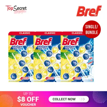  BREF WC Power Aktiv Lemon Cleaning Balls (10 Pack) by