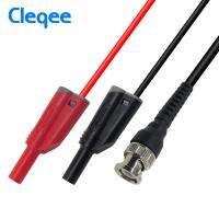 Cleqee P1010 Bnc To Dual 4Mm Stackable Banana Test สายโพรบที่ปลอดภัย120Cm 500V 5a