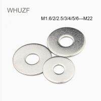 WHUZF M1.6 M1.2 M2.5 M3 M3.5 M4 M5 M6 M8-M22 A2-70 304 Stainless Steel Ukuran Besar Kebesaran Besar Lebih Luas Datar Mesin Cuci Polos Gasket