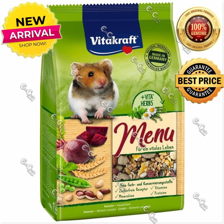 (GREEN PACK) 400g VITACRAFT MENU HAMSTER FOOD: Premium Hamster Food ...