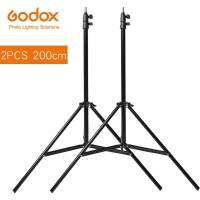 Godox 2x 2m Light Stand Tripod for Photo Studio Softbox Video Flash Umbrellas Reflector Lighting Bakcground Stand 200cm