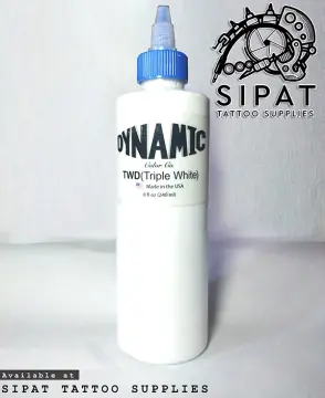 Dynamic Heavy White Tattoo Ink Bottle 8oz