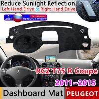 ฝาปิดแผงควบคุมพรมถาดรองพลาสติกโปร่งใสรถสำหรับ Peugeot 308 RCZ T75 R Coupe 2011 ~ 2015แผ่น2012เบาะบังแดดอุปกรณ์เสริมรถยนต์ป้องกันรังสียูวี