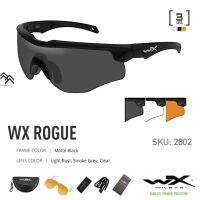 แว่นตา WileyX รุ่น ROGUE ชุด 3เลนส์ ใส่สะบายให้มุมมองภาพ 360° สามารถปรับให้เข้ากับทุกขนาดและรูปทรงของจมูก และไม่ทำให้สายตามีปัณหา