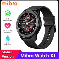 Original Mibro Smart Watch X1 Global Version 1.3inch AMOLED Screen SpO2 Heart Rate Monitor Bluetooth Smartwatch For iOS Android Wristbands