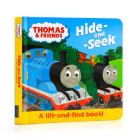 Small train Thomas and his friends play hide and seek Thomas &amp; Friends hide and seek imported English original picture book flipping book interesting interactive cardboard book childrens English Enlightenment picture story book