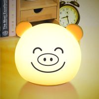 Led Mini Panda Silicone Night Light Usb Pat Colorful Living Room Study Bedroom Bedside Ambient Light Home Decoration Night Lights