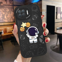 เคสโทรศัพท์ OPPO A9 2020 A92 A93 2020 A94 A95 A96 5G Oppoa92 Oppoa93 Oppoa95กรณี Slim ผิวการ์ตูนนักบินอวกาศอวกาศหนังซิลิโคนนุ่ม PU