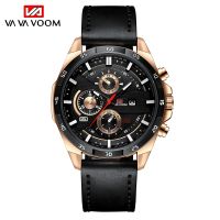 {Miracle Watch Store} VAVA VOOM ยี่ห้อผู้ชายนาฬิกาควอตซ์สายหนังธุรกิจนาฬิกาข้อมือผู้ชายทหารสบายๆกีฬานาฬิกาบุรุษ Relógio Masculino 2020