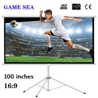 [GGJJ]100 นิ้ว 16：9 size 2210mm x 1250mmจอโปรเจคเตอร์ พร้อม ขาตั้ง จอโปรเจคเตอร์ projector screen จอโปรเจคเตอร์4k จอโปรเจคเตอ ฉาก projector จอรับภาพ 4K แบบตั้งพื้น แขวนผนัง จอแขวนมือดึง จอ โปรเจคเตอร์ จอรับภาพโปรเจคเตอร์ พกพา