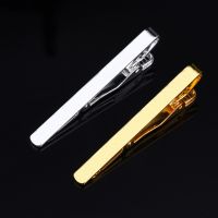 【CW】 2022 New 53mmx5mm Men Stainless Steel Tie Clip Bar Brooch Clasp Chic Fashion Solid Color Slim Collar Useful Neck Pin