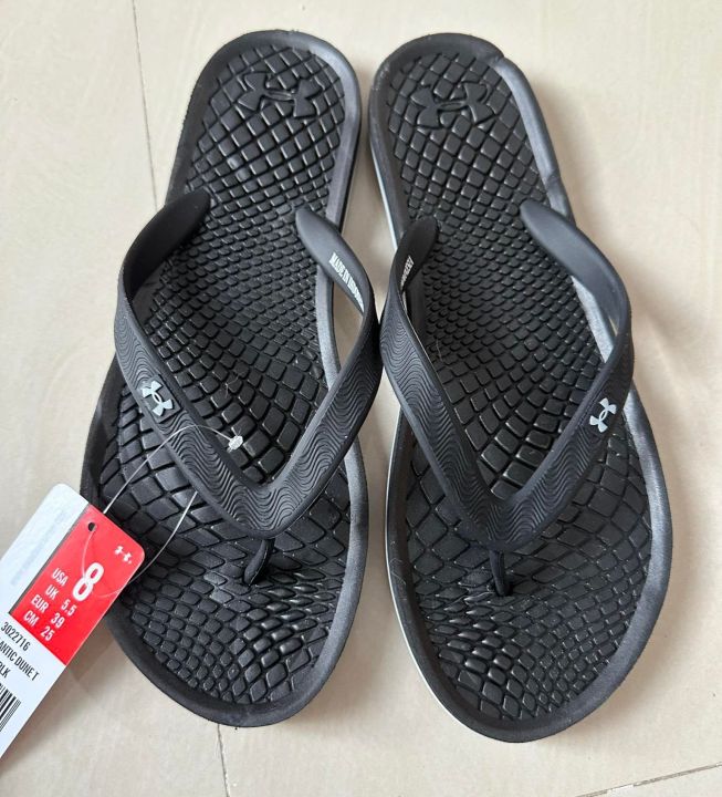 Sale! Under Armour Women Sandals / Flip Flops From Us (Black) | Lazada Ph