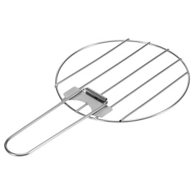 LIXADA BBQ Accessories Grill Net Stainless Steel BBQ Grill Net With Foldable Handle For Outdoor Camping Picnic Wood Stove Use