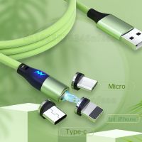 ไมโคร USB แม่เหล็กชนิด C สายเคเบิลสำหรับ Xiaomi Samsung Huawei,สายข้อมูลซิลิโคนเหลวชาร์จเร็ว