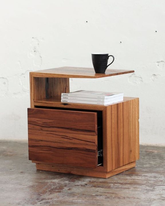 โต๊ะข้างหัวเตียง-อเนกประสงค์-ทำจากไม้แอช-ที่นำเข้าจากทวีปอเมริกาเหนือ