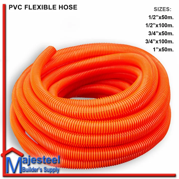 PVC Flexible Corrugated Electrical Hose 3/4''x100m. SOLD PER ROLL