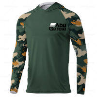 ตกปลา Hoodie Abugarcia ผู้ชายเสื้อผ้าฤดูร้อน Breathable แขนยาวเสื้อตกปลา Sun Protection Camouflage เสื้อตกปลา