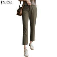 ZANZEA Women Fashion Office OL Button Down Front Zipper Long Pants 513☋▩