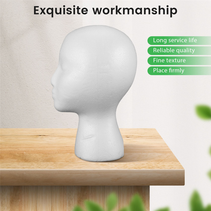 foam-mannequin-wig-head-display-hat-cap-wig-holder-white-foam-head