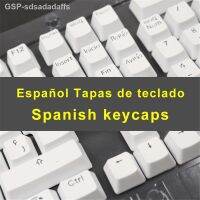 แป้นพิมพ์ภาษาสเปนสำหรับคีย์บอร์ดแบบกลไกที่เข้ากันได้กับสวิตช์ MX สวิตช์ยิงคู่รองรับไฟ Led Keycaps