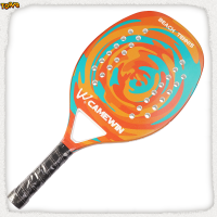 2021 Professional Full Carbon Beach Tennis Paddle Racket Soft EVA Face Raqueta With Bag Uni Equipment Padel Camewin