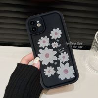 เคส RouJiang สำหรับ iPhone 15 14 13 12 11 Pro Max X Xr Xs Max 7 8 Plus SE 2020 Apple ดอกเบญจมาศขนาดเล็กดอกเดซี่ดอกเดซี่ขนาดเล็กสวยงามเคสโทรศัพท์พื้นผิวด้าน