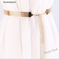 【hot sale】 ◑ B55 lovenature Fashion Wave Metal Waist Chain Belt Gold Buckle Body Chain Dress Belt [HOT SALE]