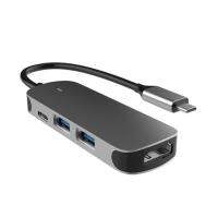 【☊HOT☊】 bukan2581584811414 Thunderbolt 3อะแดปเตอร์ที่เข้ากันได้กับ Usb-C To Hdmi 4 In1 2x Usb Type-C Pd ศูนย์กลางสำหรับ Macbook Pro Galaxy Huawei P20 Pro Galaxy S9 Usb C Hub