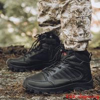 Lace-up military safety boots mens tactical outdoor foot combat special boots military boots rubber outsole UY1G