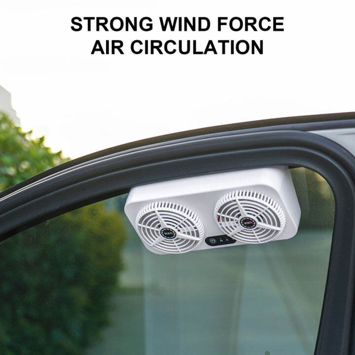 Car Exhaust Fan Solar Powered Car Ventilator Car Radiator Fan Eliminate Auto Exhaust Fans Car