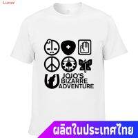 เสื้อยืดลำลอง เสื้อยืดเสื้อยืดคอสเพลย์ Jojo Bizarre Adventure Kujo Jotaro แฟชั่นสําหรับผู้ชาย Mens Womens T-shirts  1QJP