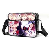 DIABOLIK LOVERS PU กระเป๋าส่งเอกสารลายการ์ตูนกระเป๋าสะพายสำหรับทั้งชายหญิง Gratis Ongkir