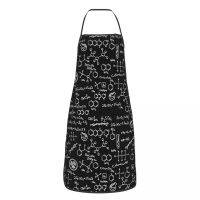 Science Chemistry Pattern Polyester Aprons Kitchen Grill Bib Tablier BBQ Dinner Party Pinafore for Manicurist Aprons