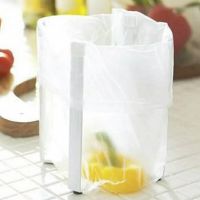 Folding Trash Rack Nordic Style Kitchen Multifunctional Debris Storage Office Desktop Trash Rack Hanging Plastic Bag Holder Bathroom Counter Storage