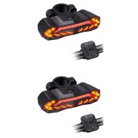 2X Bike Turn Signals Light Smart Remotable Bike Tail Light Bike Horn Rear Light for MTB Road Bike Folding Bike Scooter