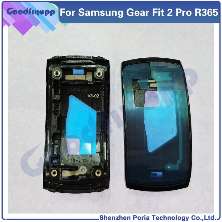 สำหรับ Samsung เกียร์พอดี2 Pro R365 SM-R365 Fit2Pro แผ่นตัวเรือนกลางบอร์ดจอแอลซีดีรองรับกลางแผงหน้าปัดกรอบด้านหน้าไม่มีกระจก