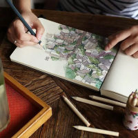 Creative 288 Sheets Impression Hand-painted Notebook Fashion Printing Graffiti Sketchbook Great Business Gift Notepad