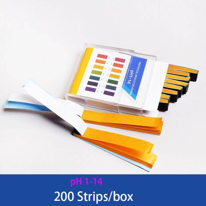 200 Strips/box Laboratory pH Test Paper Universal Acid and Alkaline pH