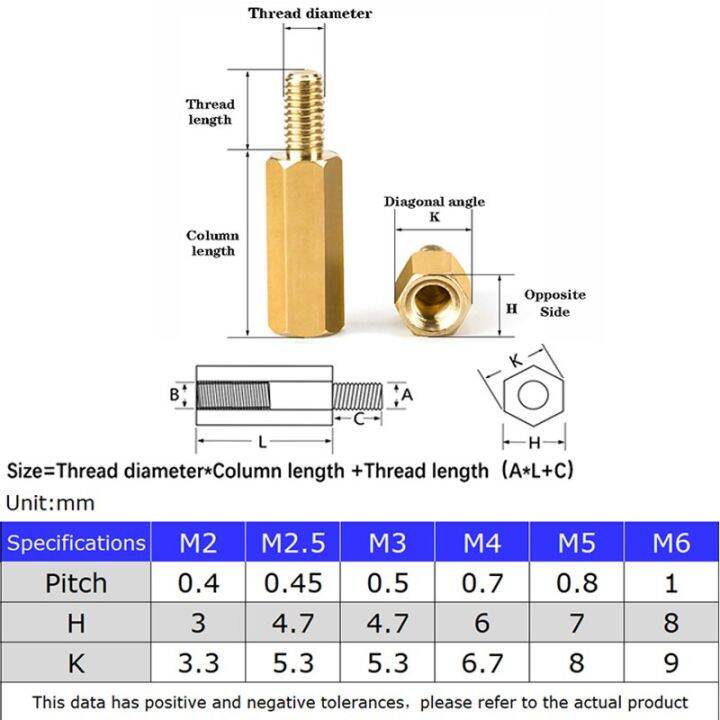 m2-m2-5-m3-m4-m5-2-80mm-hex-brass-male-female-standoff-board-stud-metric-hexagon-threaded-pillar-pcb-motherboard-spacer-bolt-nails-screws-fasteners