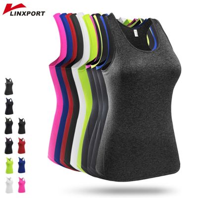 ☂❐❇ Sleeveless T Shirts Gym Base Layer Training Sportswear Shirt Female Dry Jerseys