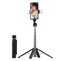 ขาตั้งแบบสามขา Selfie Monopod ไฟยึดที่ตั้งโทรศัพท์มือถือสำหรับ Xiaomi Mi Huawei Iphone 14 13 Pro Max 12 11สมาร์ทโฟนสี่เท่า